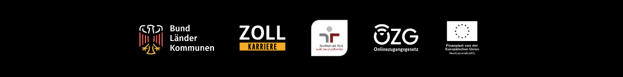 Logos weiterhin transparent auf Schwarz, aber Schrift in den SVG ist nun Weiß.