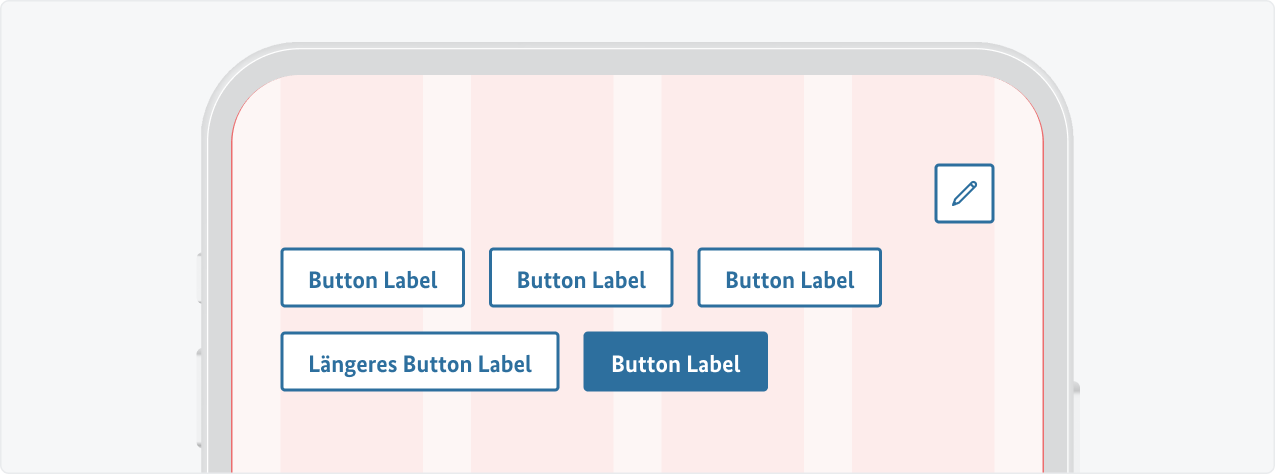 Buttons ordnen sich auf Tablet-Breakpoints im Zeilenfluß nebenieinander an.