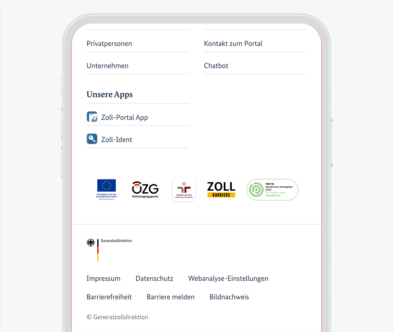 Footer Tablet untere Hälfte.