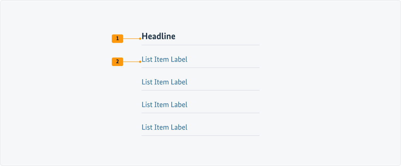 Visualisierung der CSS-Regeln zu Ziffer 1 bis 2 aus der folgenden Tabelle.