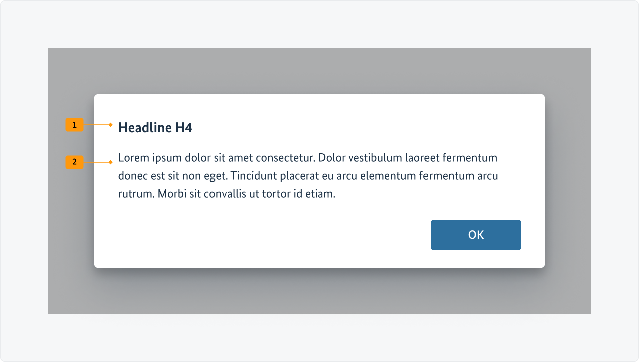 Visualisierung der CSS-Regeln zu Ziffer 1 bis 2 aus der folgenden Tabelle.