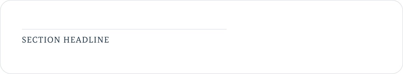 Beispiel-Überschrift auf mobilem Breakpoint entsprechend der Regeln der folgenden Tabelle.