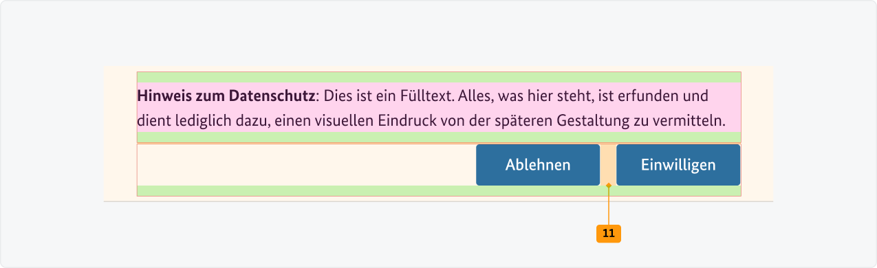 Visualisierung der CSS-Regeln zu Ziffer 11 aus der folgenden Tabelle.