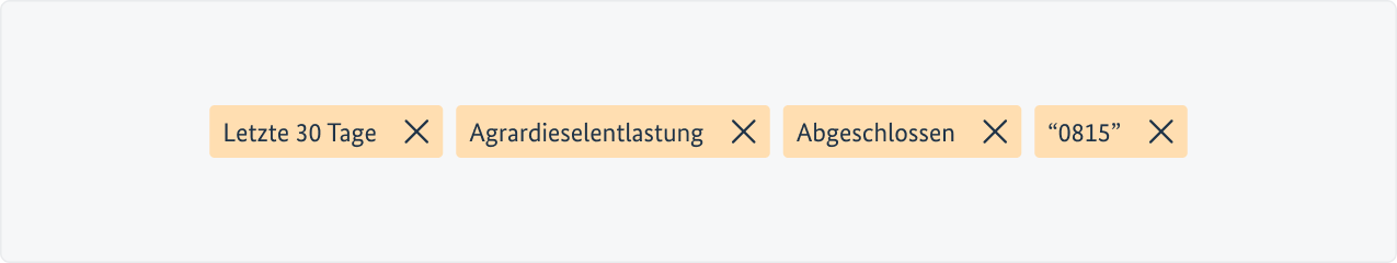 Beispielhafte Verwendung von Tags.