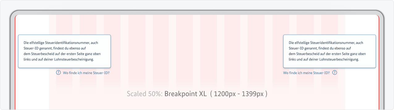 Tooltips auf einem großen Bildschirm immer relativ und in unmittelbarer Nähe zu einem beliebig positionierten Trigger-Element.