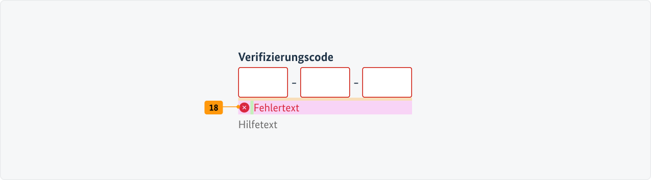 Visualisierung der CSS-Regeln zu Ziffer 18 aus der folgenden Tabelle.